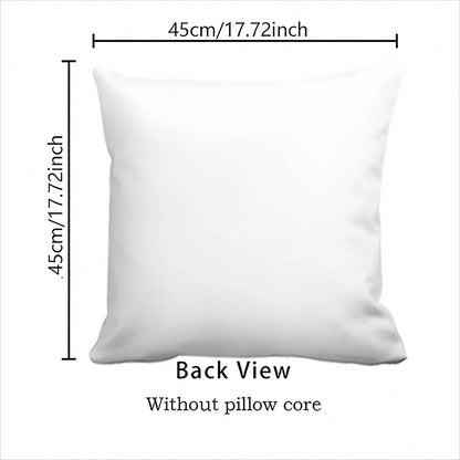 1pc Tony Montana Printed Plush Pillow Case, Suitable For Living Room, Bedroom, Store Decor, Movie Lover Gift, Without Pillow Insert