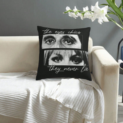 1pc Tony Montana Printed Plush Pillow Case, Suitable For Living Room, Bedroom, Store Decor, Movie Lover Gift, Without Pillow Insert