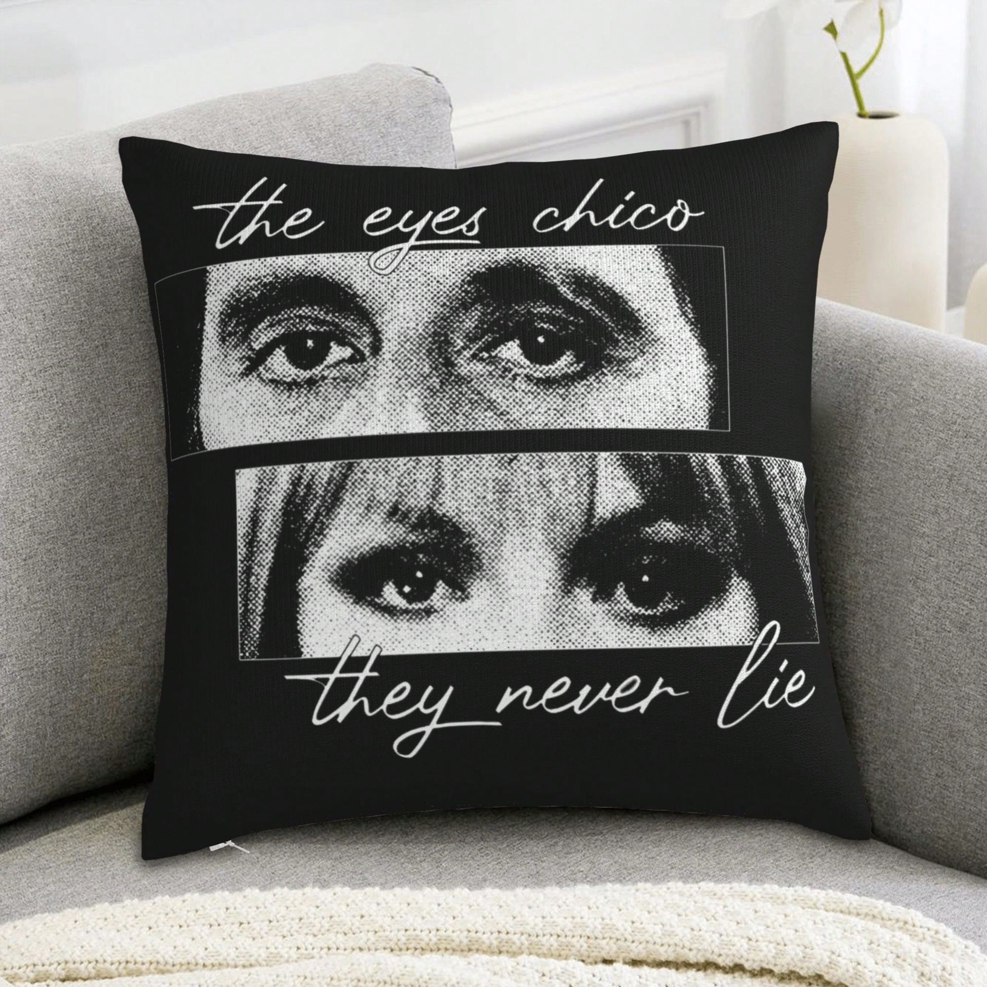 1pc Tony Montana Printed Plush Pillow Case, Suitable For Living Room, Bedroom, Store Decor, Movie Lover Gift, Without Pillow Insert