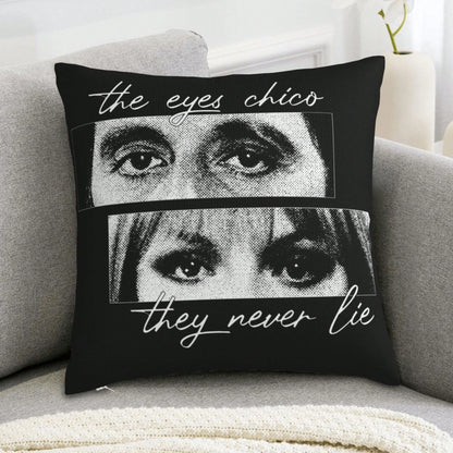 1pc Tony Montana Printed Plush Pillow Case, Suitable For Living Room, Bedroom, Store Decor, Movie Lover Gift, Without Pillow Insert