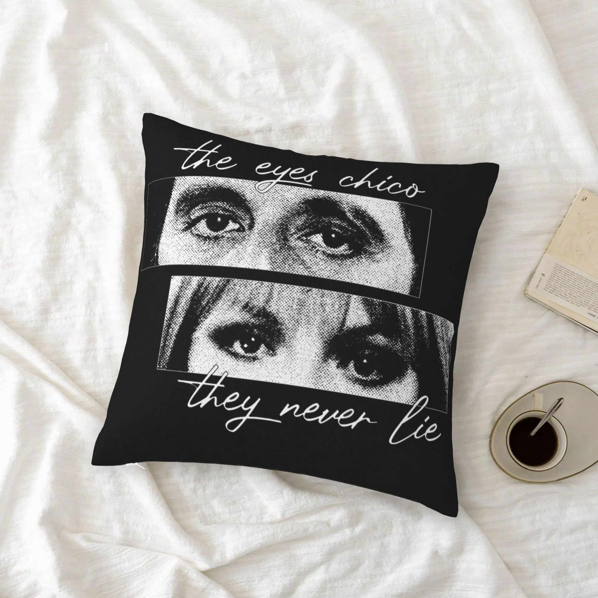1pc Tony Montana Printed Plush Pillow Case, Suitable For Living Room, Bedroom, Store Decor, Movie Lover Gift, Without Pillow Insert