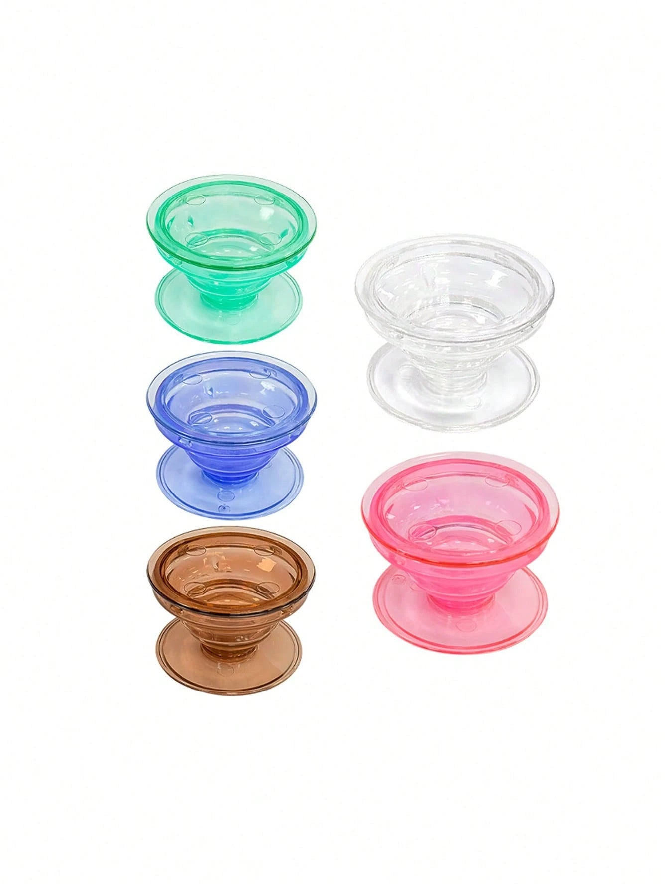 1pc Transparent Color Inflatable Phone Stand, Foldable Phone Air Cushion Holder, Slouchy Desktop Inflatable Phone Support Compatible With IPhone, Android Phone, Gift For Birthday, Family, Friends Gift