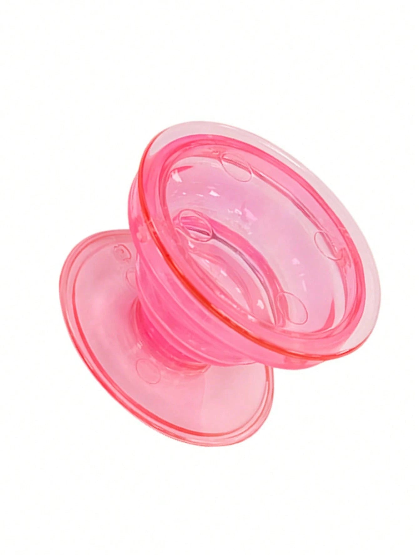 1pc Transparent Color Inflatable Phone Stand, Foldable Phone Air Cushion Holder, Slouchy Desktop Inflatable Phone Support Compatible With IPhone, Android Phone, Gift For Birthday, Family, Friends Gift