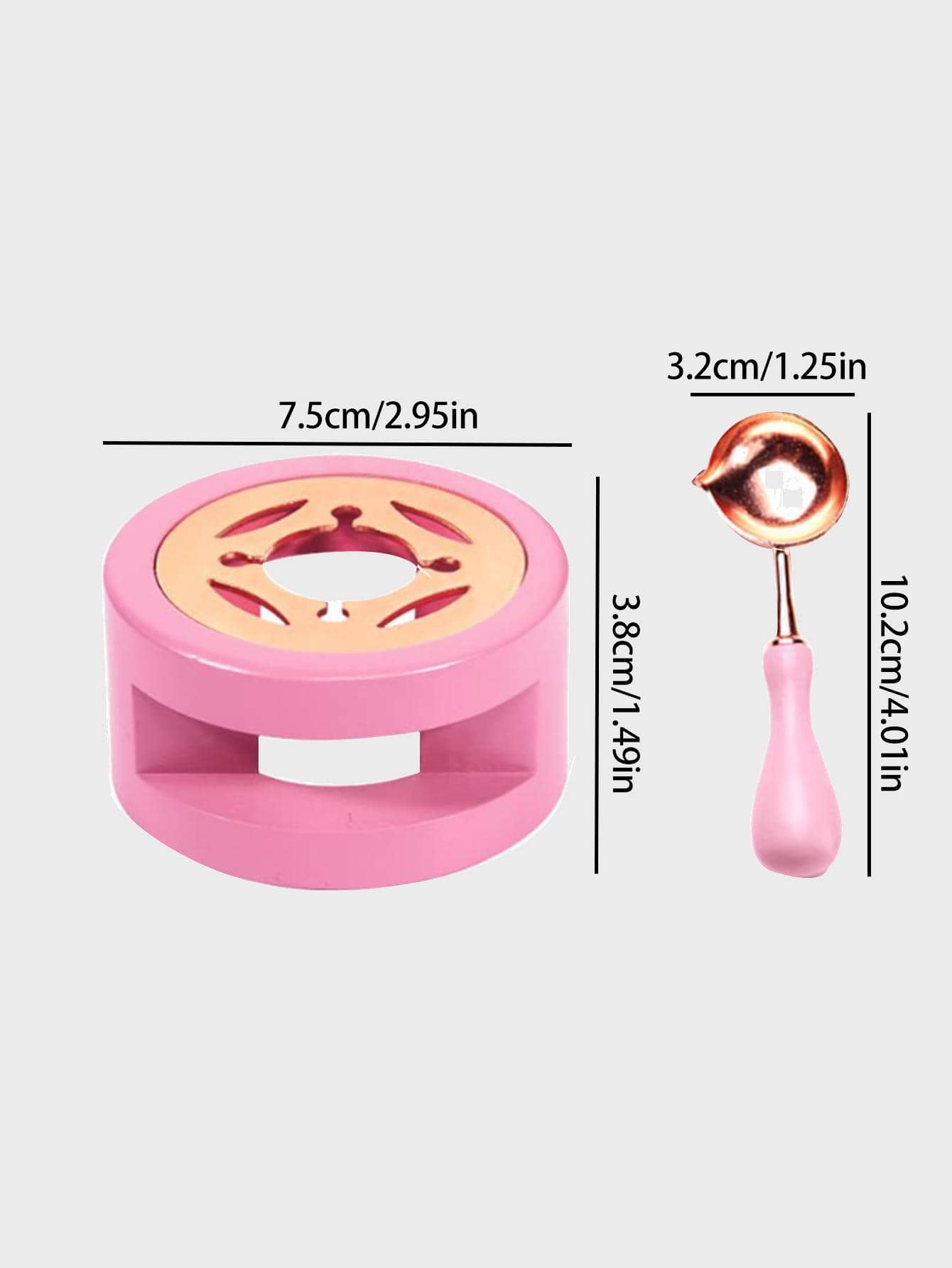 1pc Two Tone Hollow Wax Melting Furnace Stove With Wax Spoon, Vintage Multi-Purpose Wax Melting Furnace For Letter, Envelope, Stamp Back To School,Back To School,School Supplies