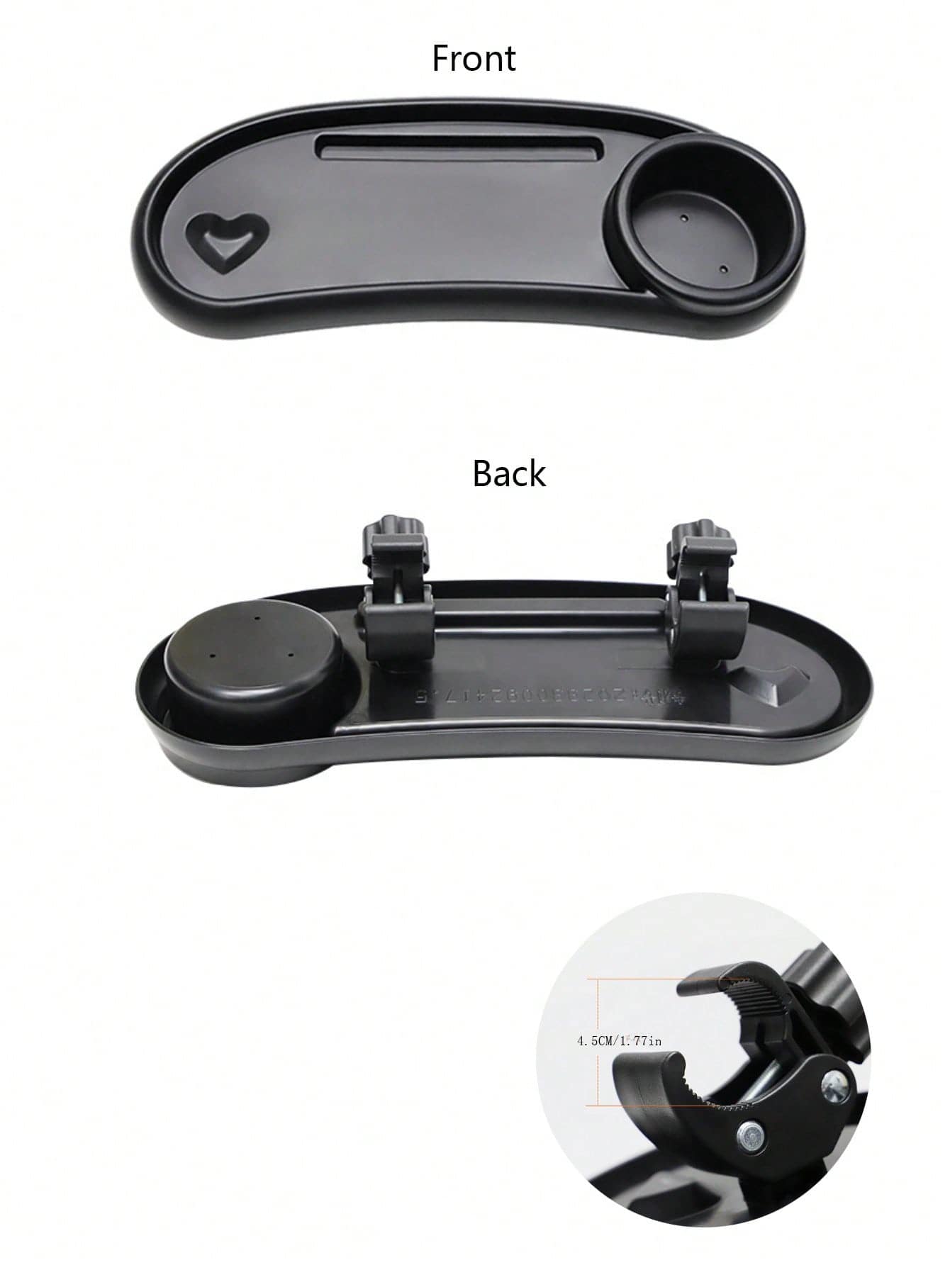 1pc Universal Baby Stroller Food Tray, Infant Pushchair Snack Plate, Stroller Tray Accessory