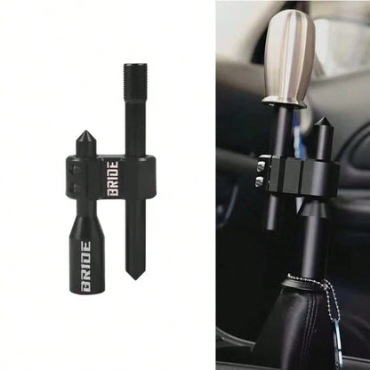 1pc Universal Car Gear Shift Extension Rod, Adjustable Aluminum Alloy Gear Lever, H-Shaped, Black/Red 2 Colors Available