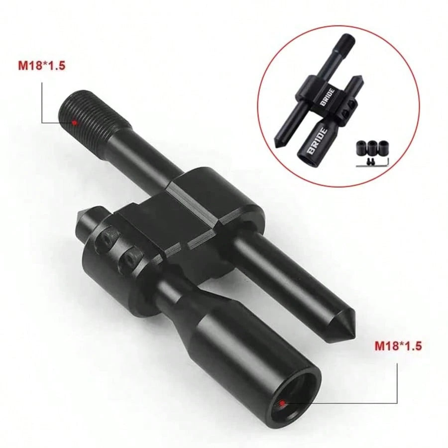 1pc Universal Car Gear Shift Extension Rod, Adjustable Aluminum Alloy Gear Lever, H-Shaped, Black/Red 2 Colors Available