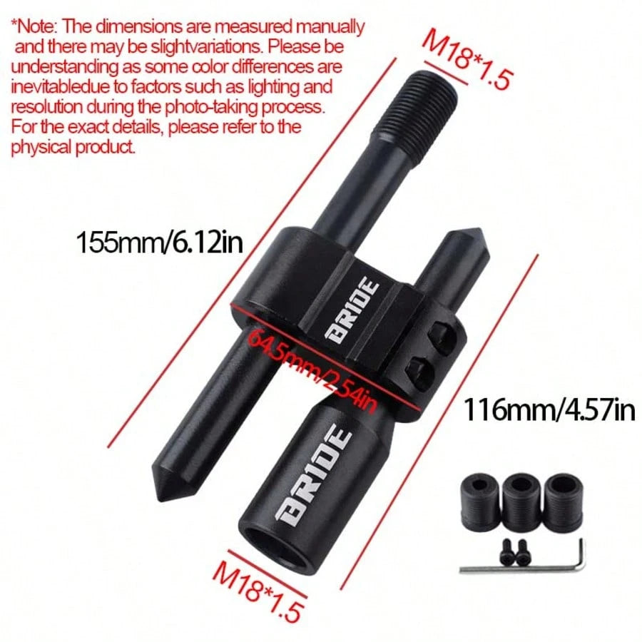 1pc Universal Car Gear Shift Extension Rod, Adjustable Aluminum Alloy Gear Lever, H-Shaped, Black/Red 2 Colors Available