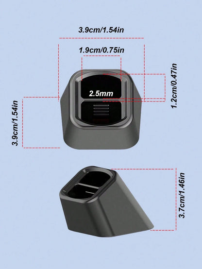 1pc Universal Car Phone Holder Base- Adjustable Dashboard And Air Vent Clip Mount, L-Shaped Design, Suitable For Rechargeable And Non-Rechargeable Plastic Phone Navigation Holders, With Adhesive Dash