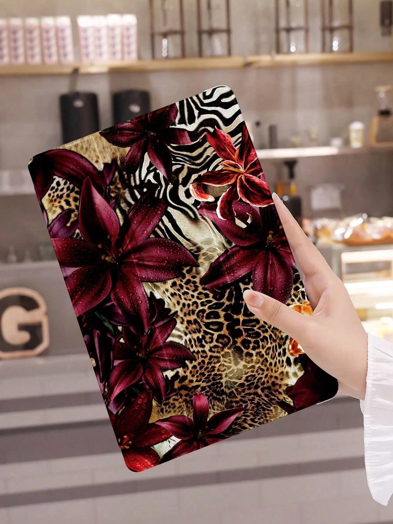 1pc Vintage Leopard Print & Hibiscus Flower Pattern Tablet Protective Case, Compatible With IPad 10.2", IPad Pro 2021/2020/IPad (A16) 11", 11th Gen 2025/10th Gen, Galaxy Tab A8 10.5" 2022, Matepad 10.