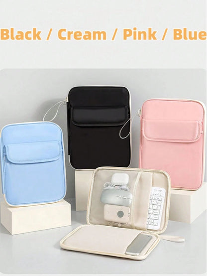 1pc Waterproof Laptop/Tablet Sleeve 10.8-13", With Pocket & Handle, Lightweight Portable Travel Bag,Great Gift For School Business College