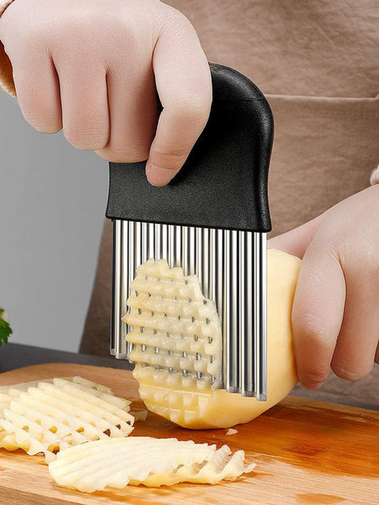 1pc Wavy French Fry Salad Carrot Onion Potato Cutter Slicer, Multi-Purpose Kitchen Tool