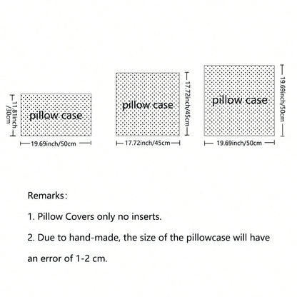 1pc White Pearl Pumpkin Exquisite Embroidery Craft Multi-Size Cushion Pillowcase, Harvest Festival, Sofa Bed Home Decor Universal, Pillow Insert Not Included