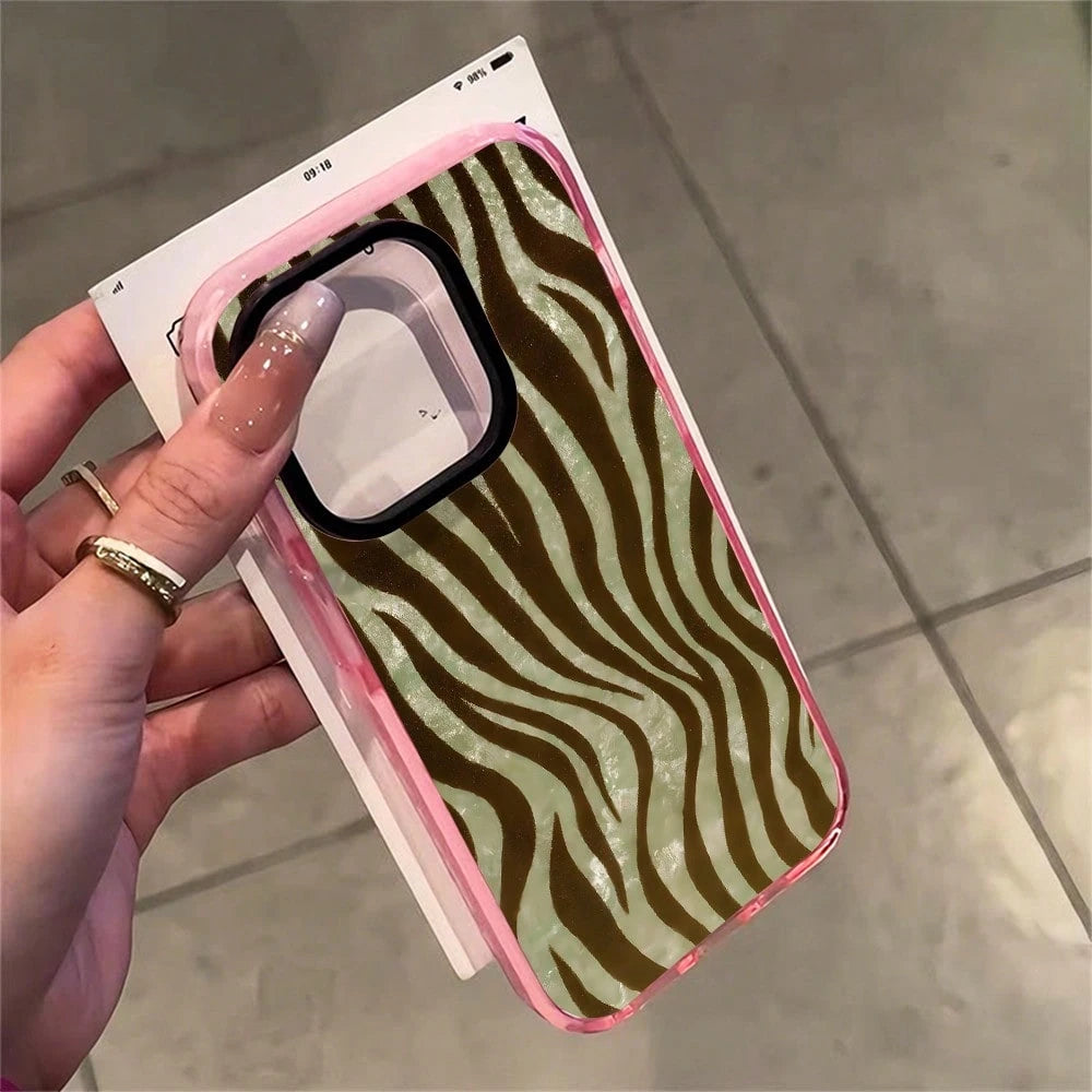 1PC Zebra Print Phone Case, Animal Skin Style, Phone Case For IPhone 17 Pro Max 17 Air 17Pro 16 15 14 13 12 11 Pro Max, Gift, Bold Stripes Pattern, Wild Animal Design, Striped Texture, Nature Lover P