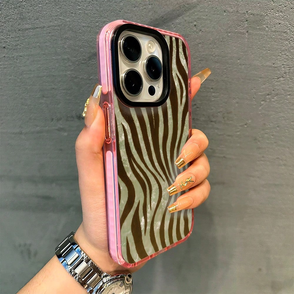 1PC Zebra Print Phone Case, Animal Skin Style, Phone Case For IPhone 17 Pro Max 17 Air 17Pro 16 15 14 13 12 11 Pro Max, Gift, Bold Stripes Pattern, Wild Animal Design, Striped Texture, Nature Lover P