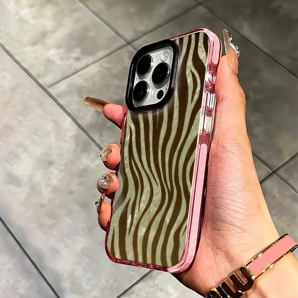 1PC Zebra Print Phone Case, Animal Skin Style, Phone Case For IPhone 17 Pro Max 17 Air 17Pro 16 15 14 13 12 11 Pro Max, Gift, Bold Stripes Pattern, Wild Animal Design, Striped Texture, Nature Lover P