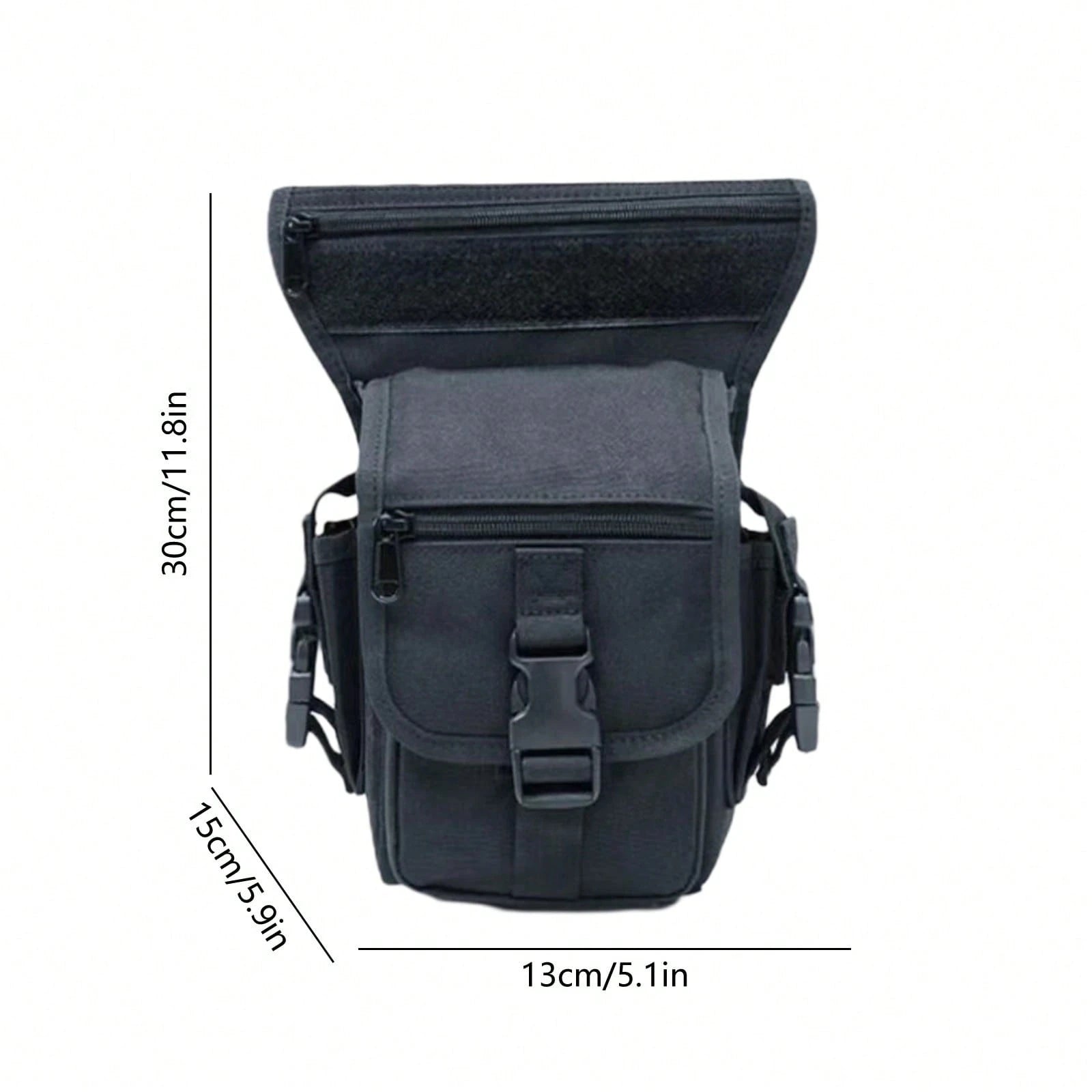 1PCS Cycling Leg Bag Outdoor Thigh Pack, Tactical Molle Waist Pack With Multi-Layer Storage Compartments, Adjustable Straps For Mountain Biking Motorcycle Riding Hiking Travel Festival Essentials EDC