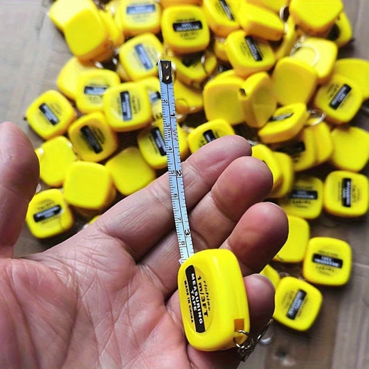 2/10/15/20/30/50pcs Mini Retractable Tape Measure Keychain- 1m/3ft Compact Pocket Size- Suitable For Daily Use, Parties, School And Promotional Gifts, Easy To Carry For Emergency Use- Metal Blade