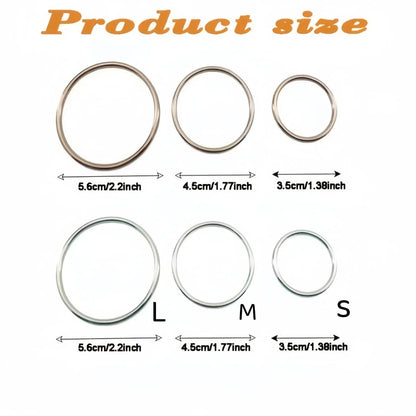 2/3/4/6Pcs Invisible Clothing Accessories Rubber Band Set Shirt Skirt Clip Back Tight Metal Ring Short Sleeve T-Shirt Skirt Suit Waist Buckle Back Clip Ring, Waist Cincher