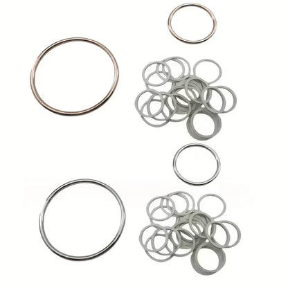 2/3/4/6Pcs Invisible Clothing Accessories Rubber Band Set Shirt Skirt Clip Back Tight Metal Ring Short Sleeve T-Shirt Skirt Suit Waist Buckle Back Clip Ring, Waist Cincher