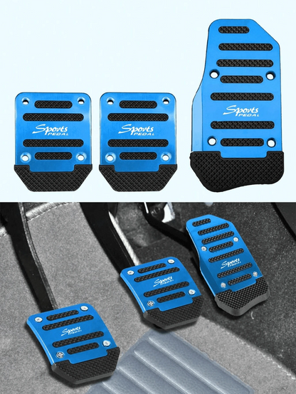 2/3 Pieces Set: Car Brake & Accelerator Pedals, Non-Slip Pedal Covers, For Manual/Automatic Transmissions- Car Accessories