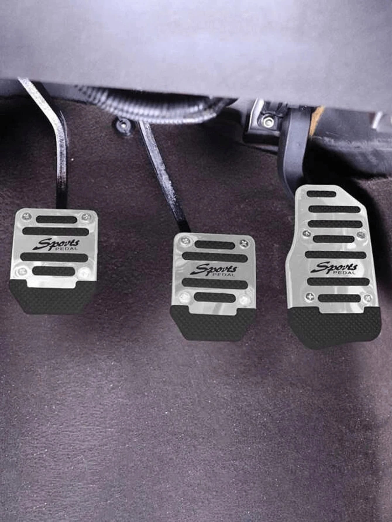 2/3 Pieces Set: Car Brake & Accelerator Pedals, Non-Slip Pedal Covers, For Manual/Automatic Transmissions- Car Accessories