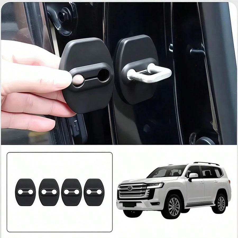 2/4pcs Car Door Lock Silicone Covers, Shock Absorbing Anti-Noise, Wear-Resistant Protection, Effectively Protect Car Door Locks