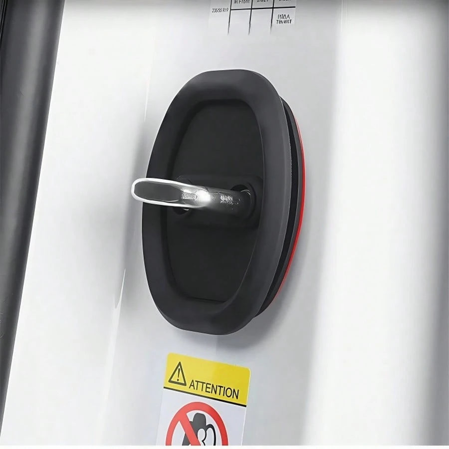 2/4pcs Car Door Lock Silicone Covers, Shock Absorbing Anti-Noise, Wear-Resistant Protection, Effectively Protect Car Door Locks