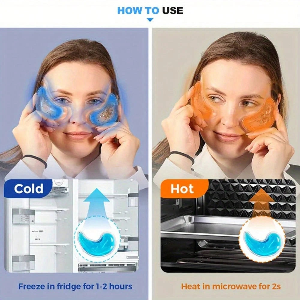 2/4pcs Reusable Eye Beauty Gel Pads, Relieve Eye Fatigue, Eye Care & Cooling, Suitable For Eye Mask Treatment