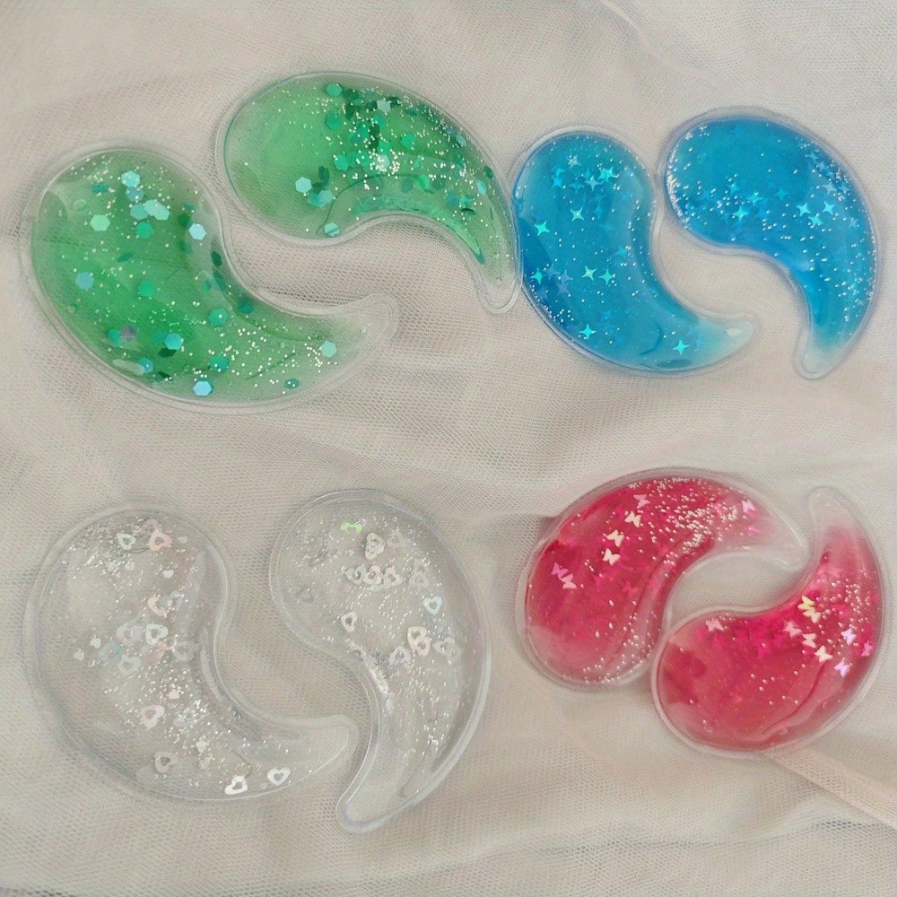 2/4pcs Reusable Eye Beauty Gel Pads, Relieve Eye Fatigue, Eye Care & Cooling, Suitable For Eye Mask Treatment