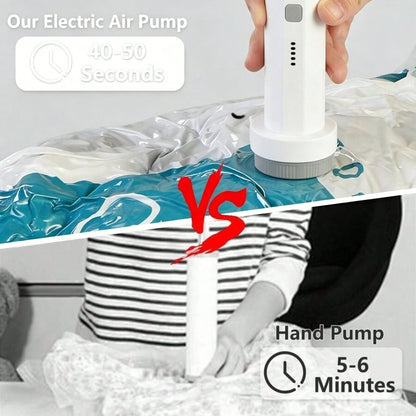2-In-1 Vacuum Pump With Vacuuming And Inflating Functions, Suitable For Vacuum Packaging, Clothing Storage, Such As Swim Rings, Outdoor Inflatable Sleeping Pads And Inflatable Toys. Camping. Summer.