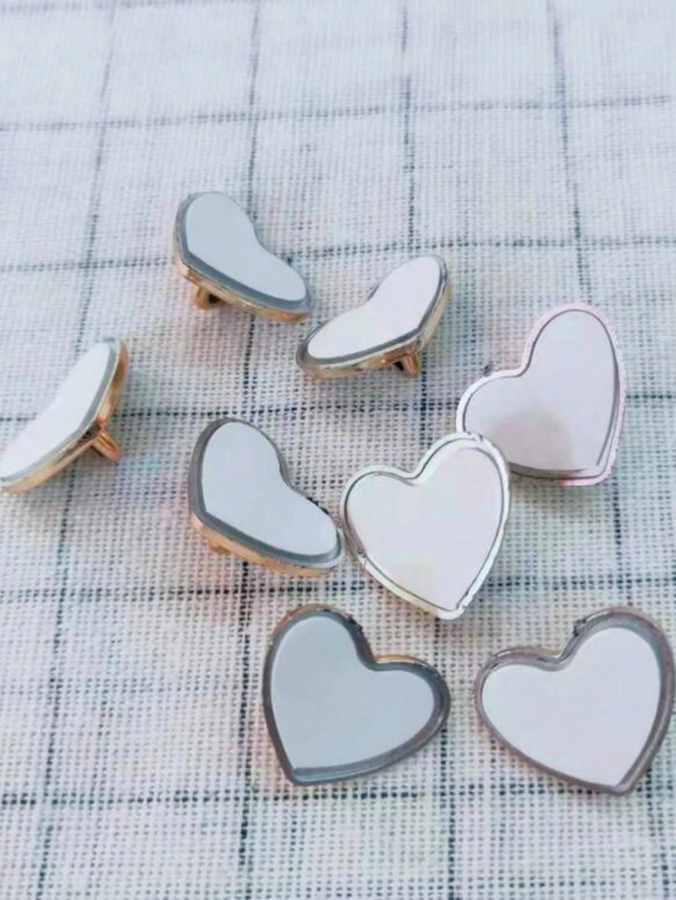 2 Pcs Diy Phone Case Decoration Accessory With Adhesive Base, Heart Shaped Pendant And Hanging Hook