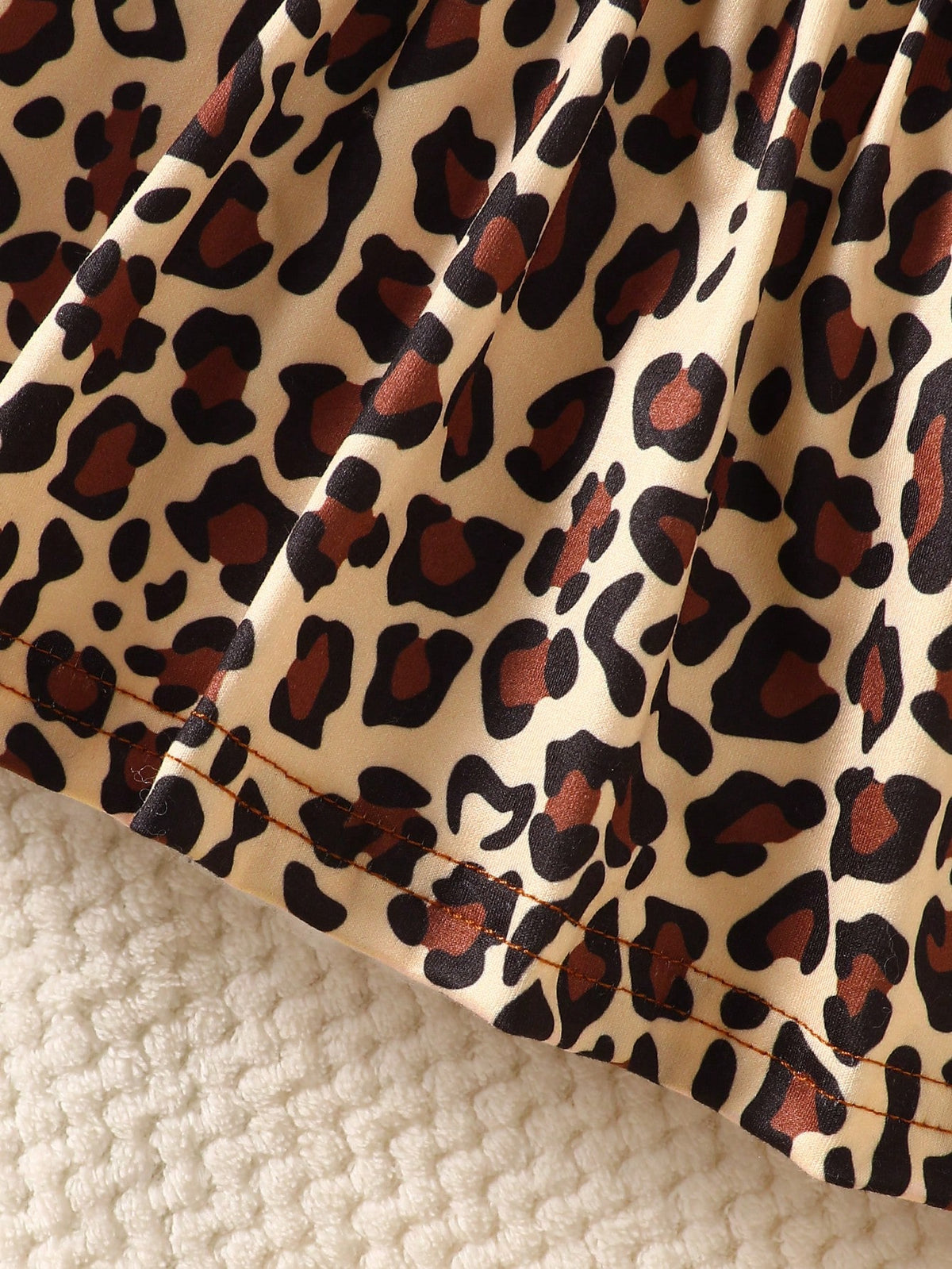 2 Pieces Fashion Leopard Print Baby Dress