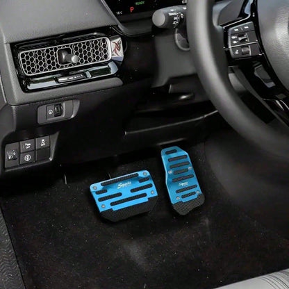 2 Sets Non-Slip Car Pedal Set- Alloy Brake, Accelerator, Clutch Pedals- Suitable For Sedan, SUV, ATV- Automatic Transmission Replacement Kit, Non-Slip Rubber Foot Pads, Durable Foot Pedals|Ergonomi