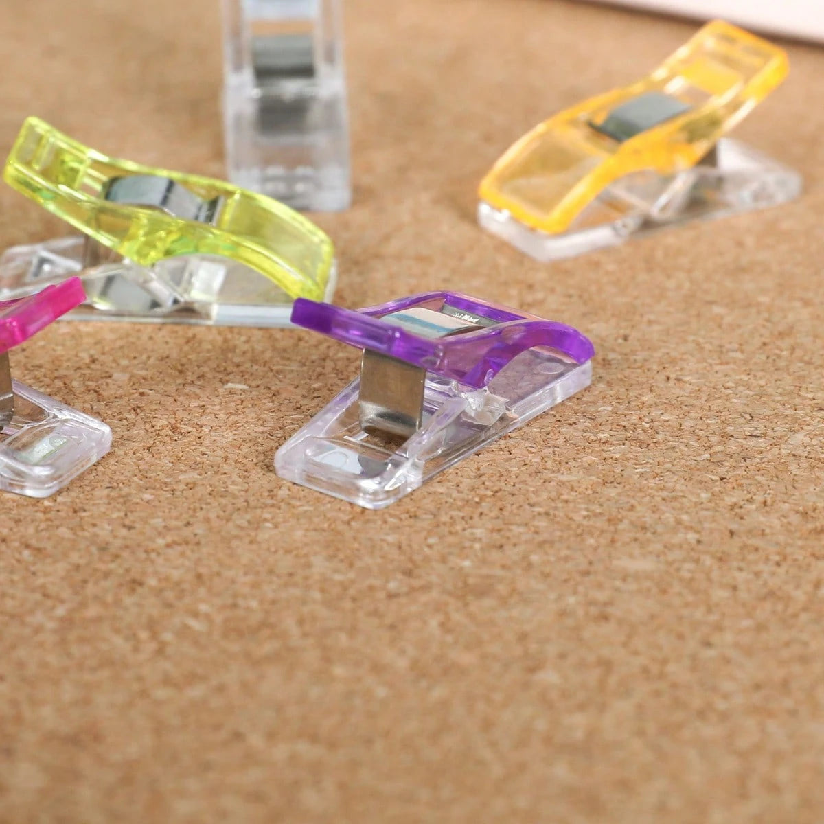 20/50/100pcs Colorful Sewing Clips, Multi-Purpose Plastic Crochet Knitting Clothing Clips, Colorful Binding Clips With Rotary Cutter