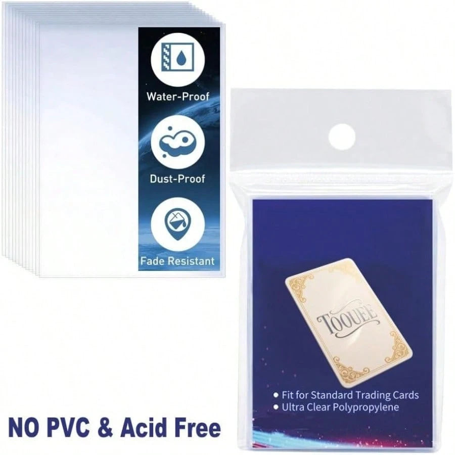200 Pcs Potocard Eeves 58*89mm 4 Mil Tick Ultra Clear Poto Card Eeves PVC Free And Acid Free Potoca Older Ca Collector, Lovers. 200, 58*89mm
