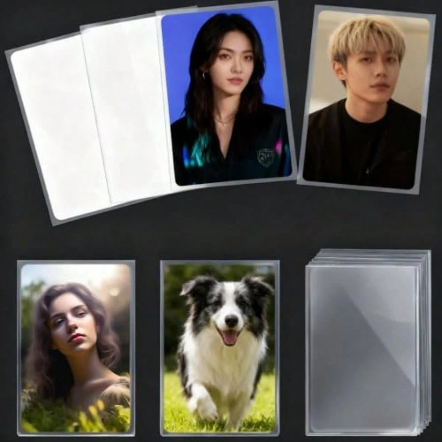 200 Pcs Potocard Eeves 58*89mm 4 Mil Tick Ultra Clear Poto Card Eeves PVC Free And Acid Free Potoca Older Ca Collector, Lovers. 200, 58*89mm