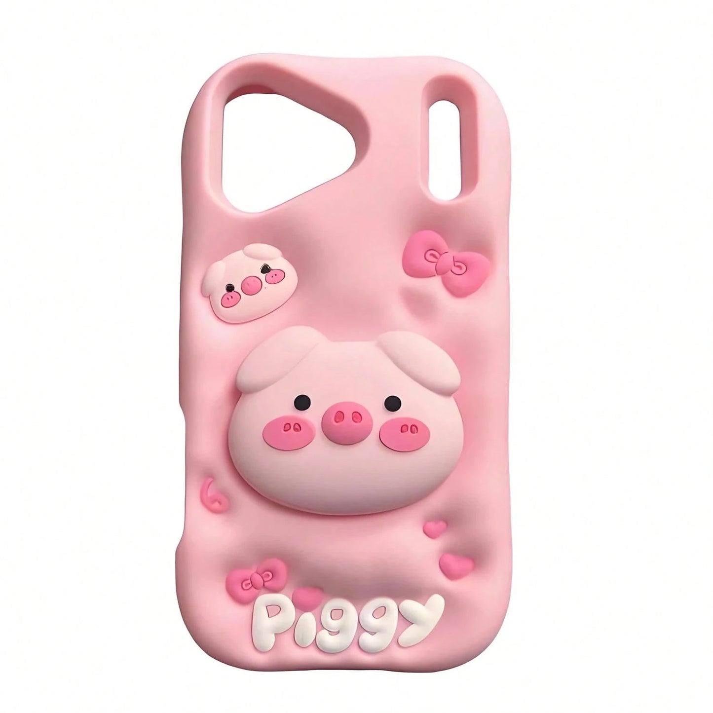 2025 New Design 17, 17 Pro, 17 Pro 3D Cute Cartoon Soft Silicone Shockproof Protective Covers Phone Back