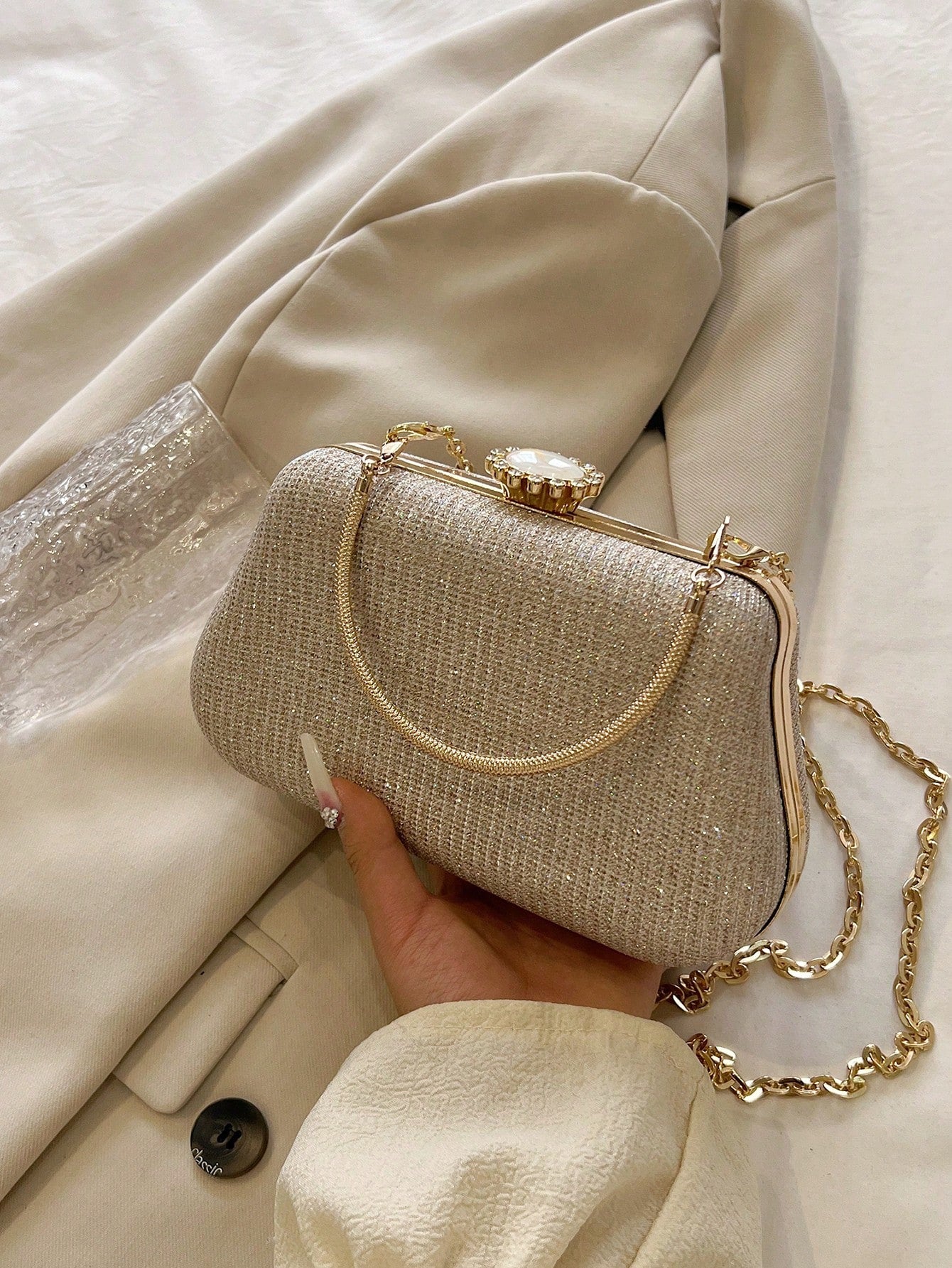 2025 New Party/Wedding Shoulder Handbag, Classic Crossbody Evening Clutch, Fashionable Clutch Bags For Woman,Wedding, Party Bags, Wedding Items,Bride