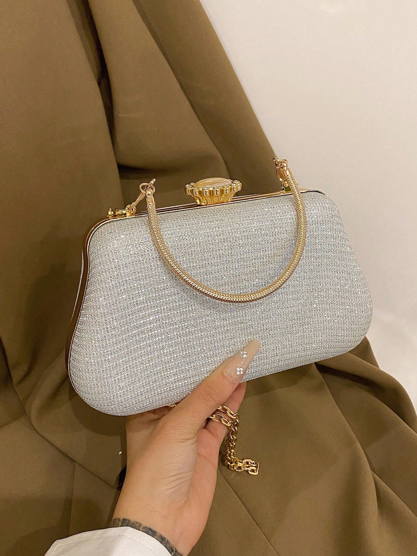 2025 New Party/Wedding Shoulder Handbag, Classic Crossbody Evening Clutch, Fashionable Clutch Bags For Woman,Wedding, Party Bags, Wedding Items,Bride