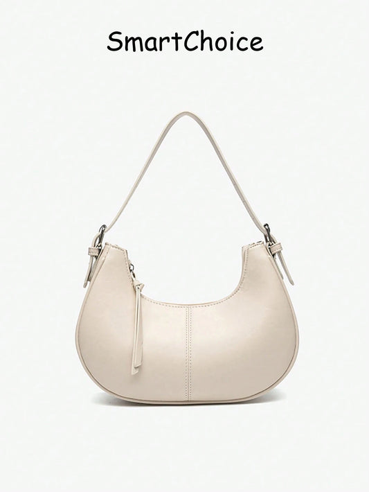 2026 New Niche Women's Handbag, Versatile Shoulder Underarm Bag, Casual Fashion Crescent Bag, Minimalist Hand-Carried Bag