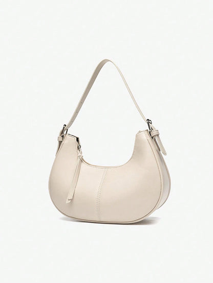 2026 New Niche Women's Handbag, Versatile Shoulder Underarm Bag, Casual Fashion Crescent Bag, Minimalist Hand-Carried Bag