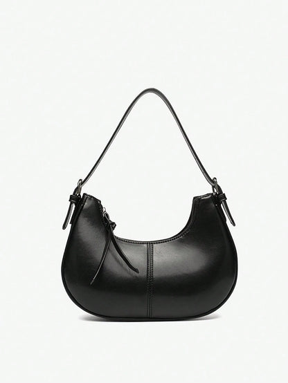 2026 New Niche Women's Handbag, Versatile Shoulder Underarm Bag, Casual Fashion Crescent Bag, Minimalist Hand-Carried Bag