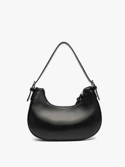 2026 New Niche Women's Handbag, Versatile Shoulder Underarm Bag, Casual Fashion Crescent Bag, Minimalist Hand-Carried Bag