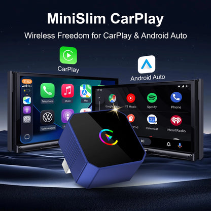 2026 Newest 2-In-1 Wireless CarPlay And Android Auto Car Adapter, Compatible With IOS And Android Devices, Plug And Play, Fast Connection, No Lag, Wireless Adapter