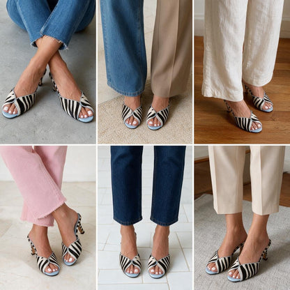 2026 Summer And Autumn New Model Peep-Toe High-Heeled Leopard Print Horsehair 40-43 Large Size Leopard Print Summer Women's Sandals