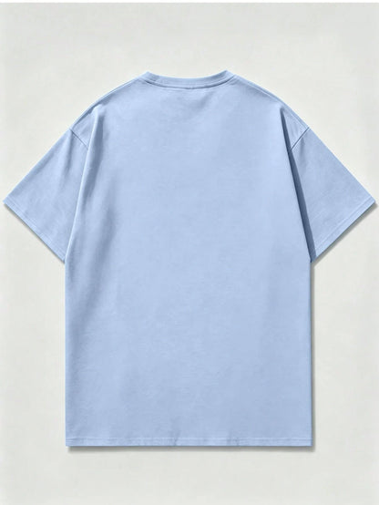 2026 Summer New Men'sMixed Emotion Graphic Tee, Oversized Vintage Minimalist Hip-Hop Streetwear, Cotton Casual Outdoor Summer Vacation Daily Top