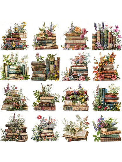 20PCS Retro Magic Books Stickers Pack Varied For DIY Crafts Projects Scrapbooking Luggage Laptop Notebook Journaling Photo Album Decor Stationery Accessories Aesthetic Decoration Decals