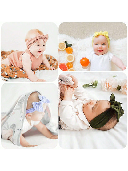 22 PCS Baby Headbands Soft Nylon Hairbands With Bows Girls Hair Accessories For Newborn Infant Toddler Kids Handmade,Baby Bows,Baby Girl Bows