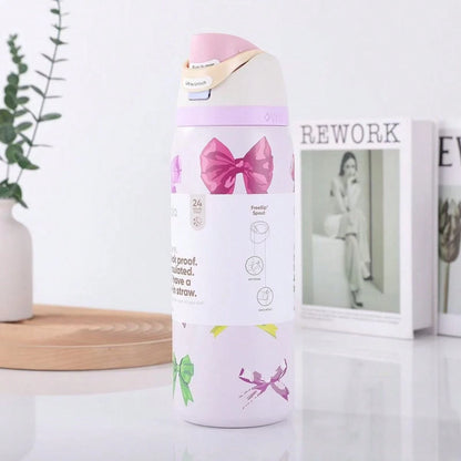 24/Oz/32 Oz Water Bottle Cup Vacuum Water Bottle Drinkware Tumbler Stainless Steel Thermal Mug Original Cold Hot Cup Owal'o